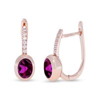 Orecchini Fiore Roberta srl Donna Pop in Oro rosa Rodolite FO4443AR36001